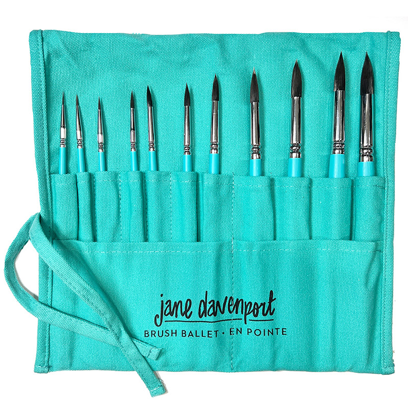 Jane Davenport Brush Ballet penselsett med oppbevaring