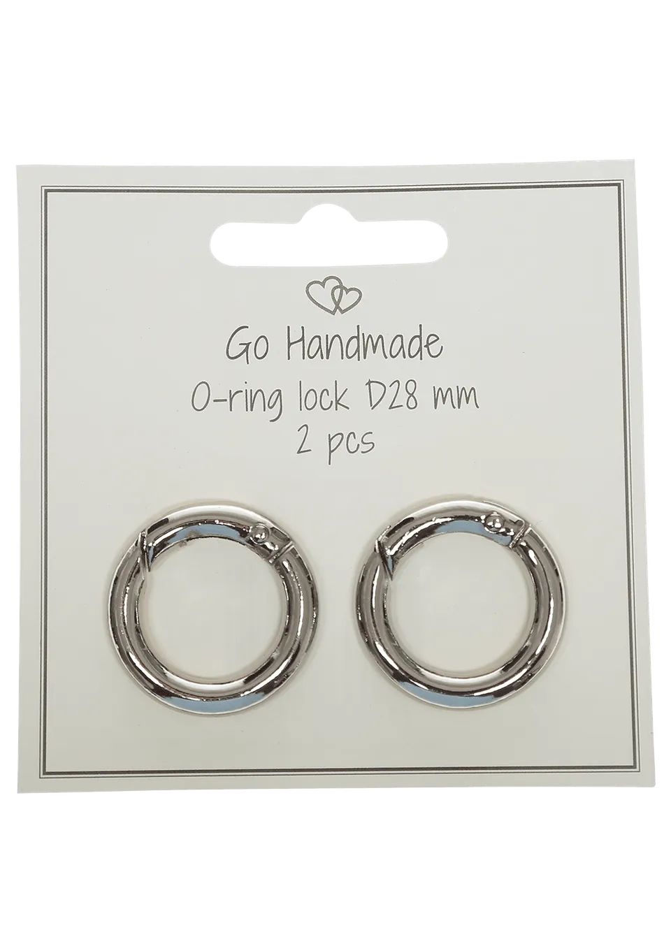 Go Handmade O-ring lock åpen D28 mm 2 stk