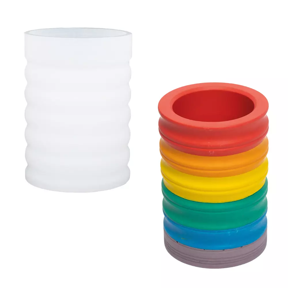 Jesmonite AC100 minisett støpemasse striped cylinder