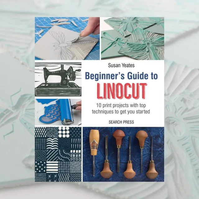 KEM Beginner's Guide to Linocut linotrykkbok nybegynner