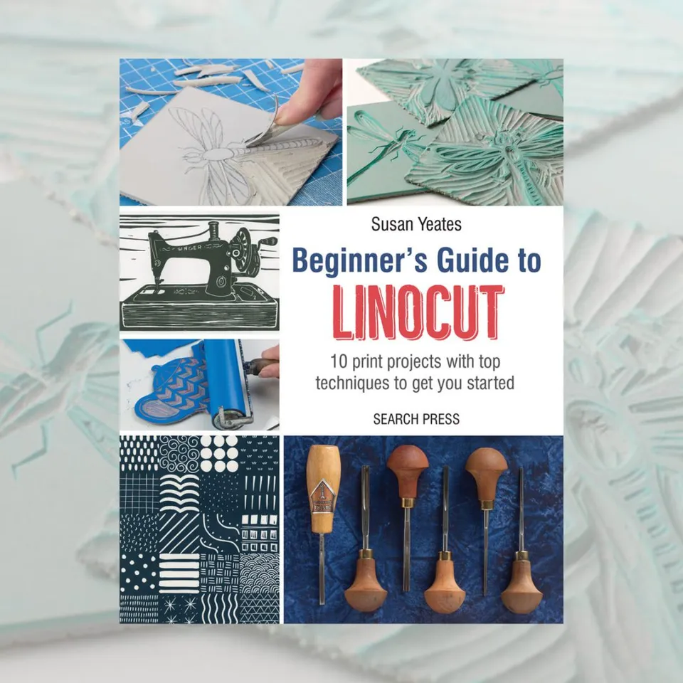KEM Beginner's Guide to Linocut linotrykkbok nybegynner