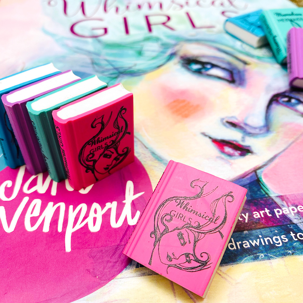 Jane Davenport Bookish viskelærsett minibøker