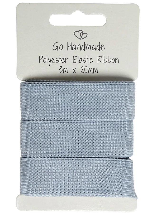 Go Handmade Elastic Ribbon elastisk bånd 3 m 20 mm