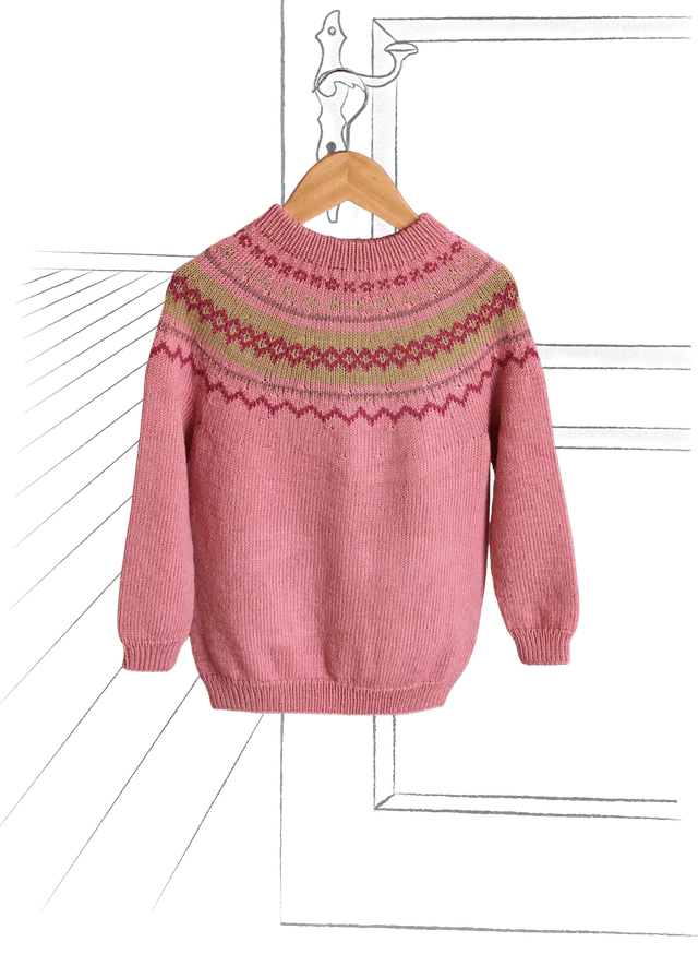 Go Handmade Soft Double genser strikkeoppskrift XS-XL