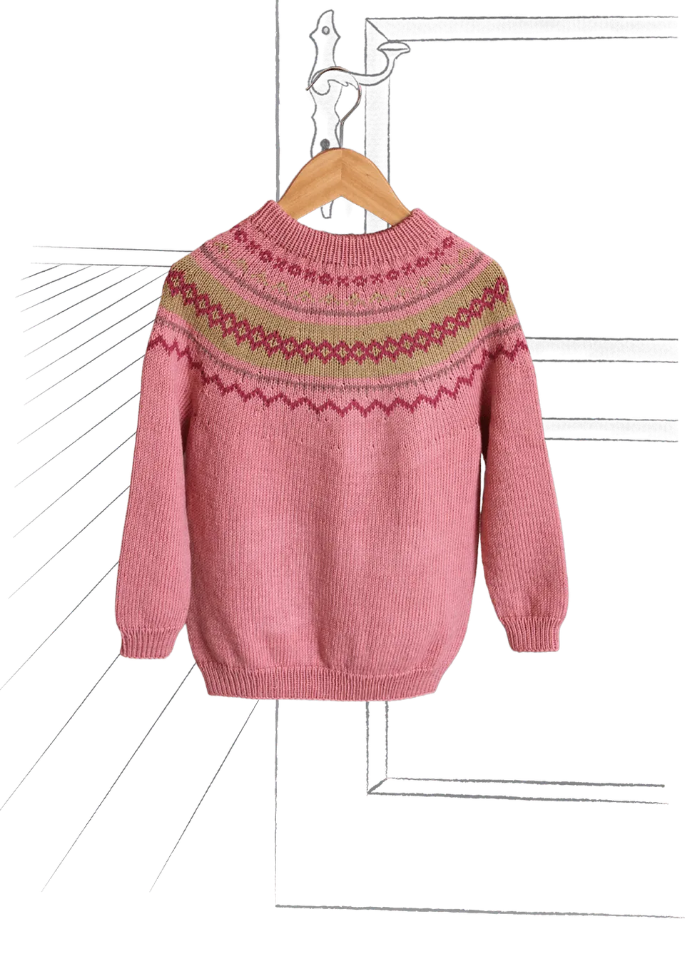 Go Handmade Classic Sweater strikkeoppskrift dame XS-XL