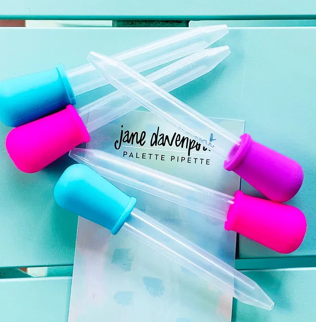 Jane Davenport Palette Pipettes dråpetellere blekk