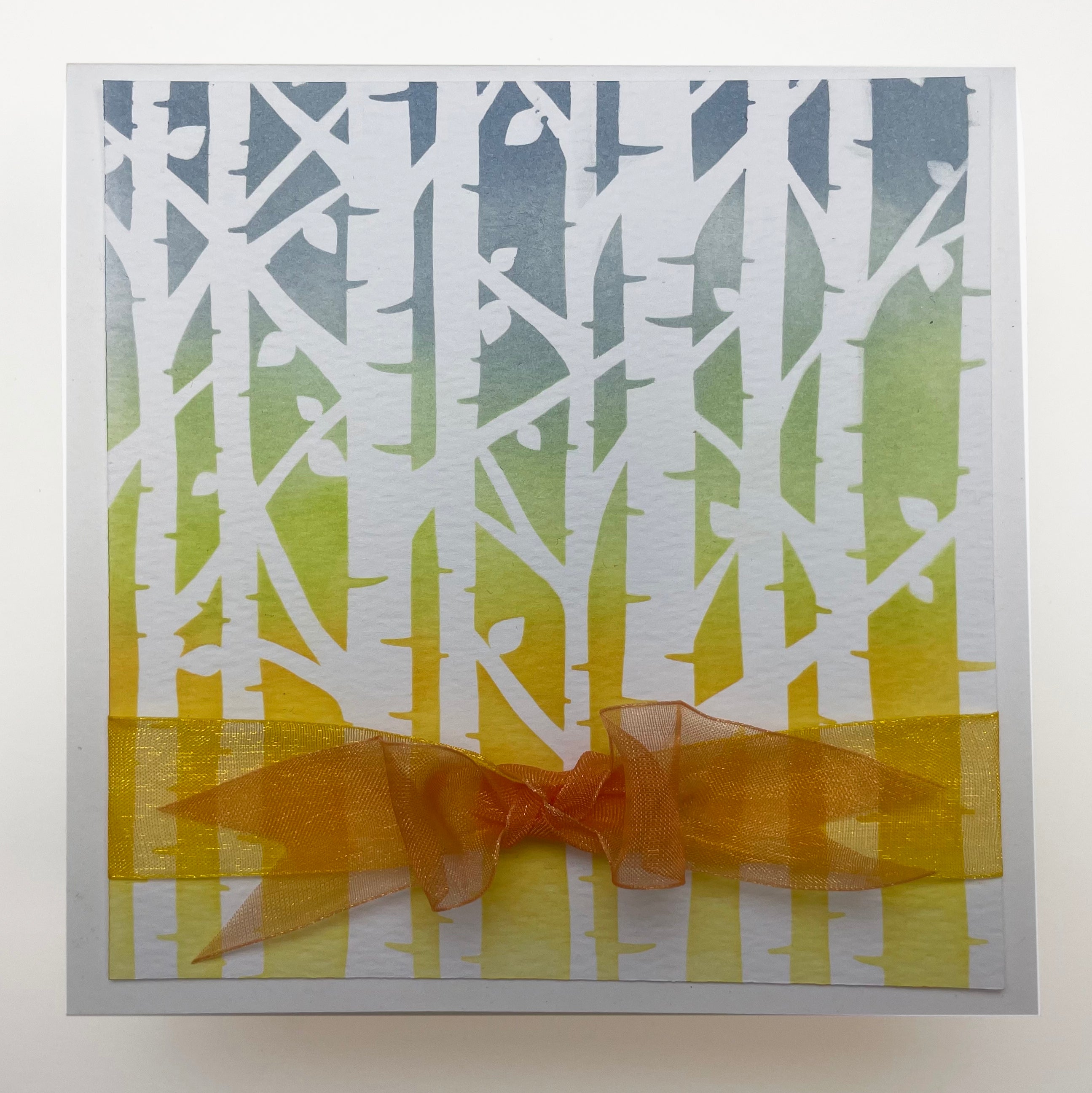 The Crafters Workshop TCW1052 Birch Trees sjablong 6x6 bjørk
