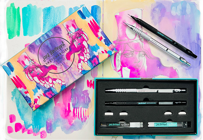 Jane Davenport Sketchy B*tch Kit tegnesett lett