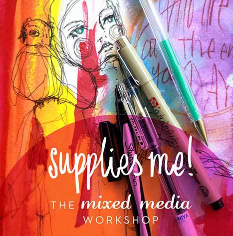 Jane Davenport Supplies Me Workshop nettkurs materiell