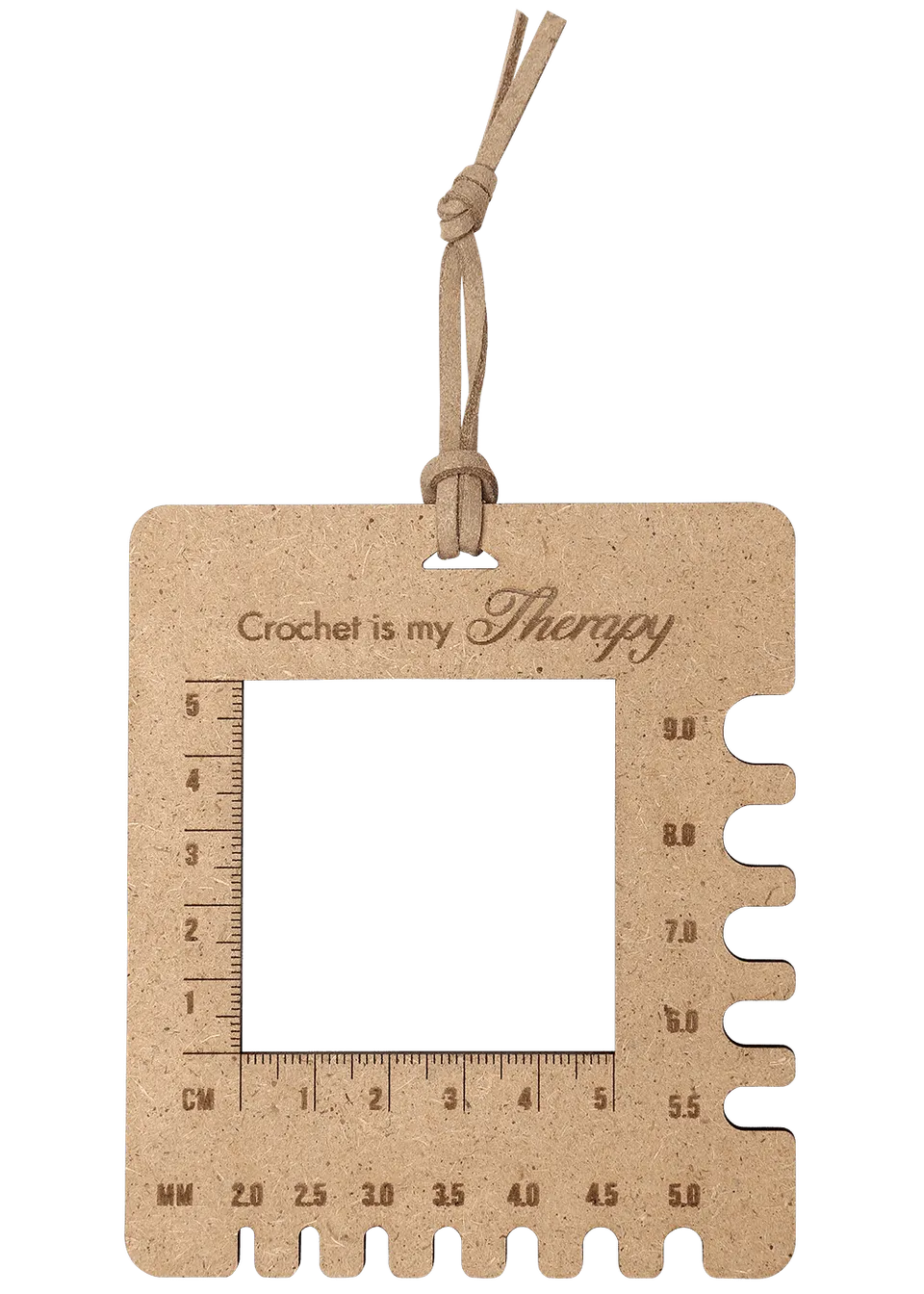 Go Handmade Crochet linjal tre 9 x 10,4 cm