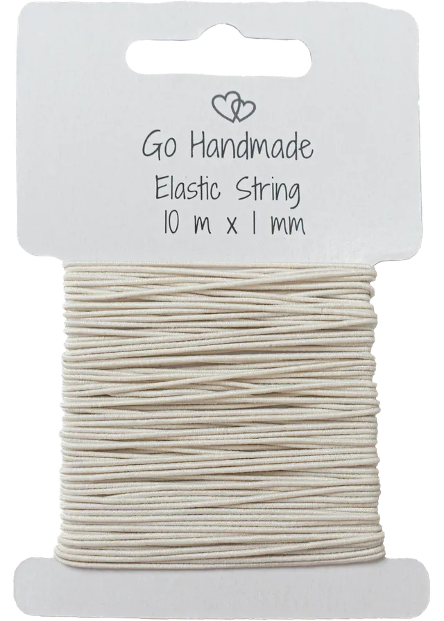 Go Handmade Elastic String elastikksnor 1 mm 10 m