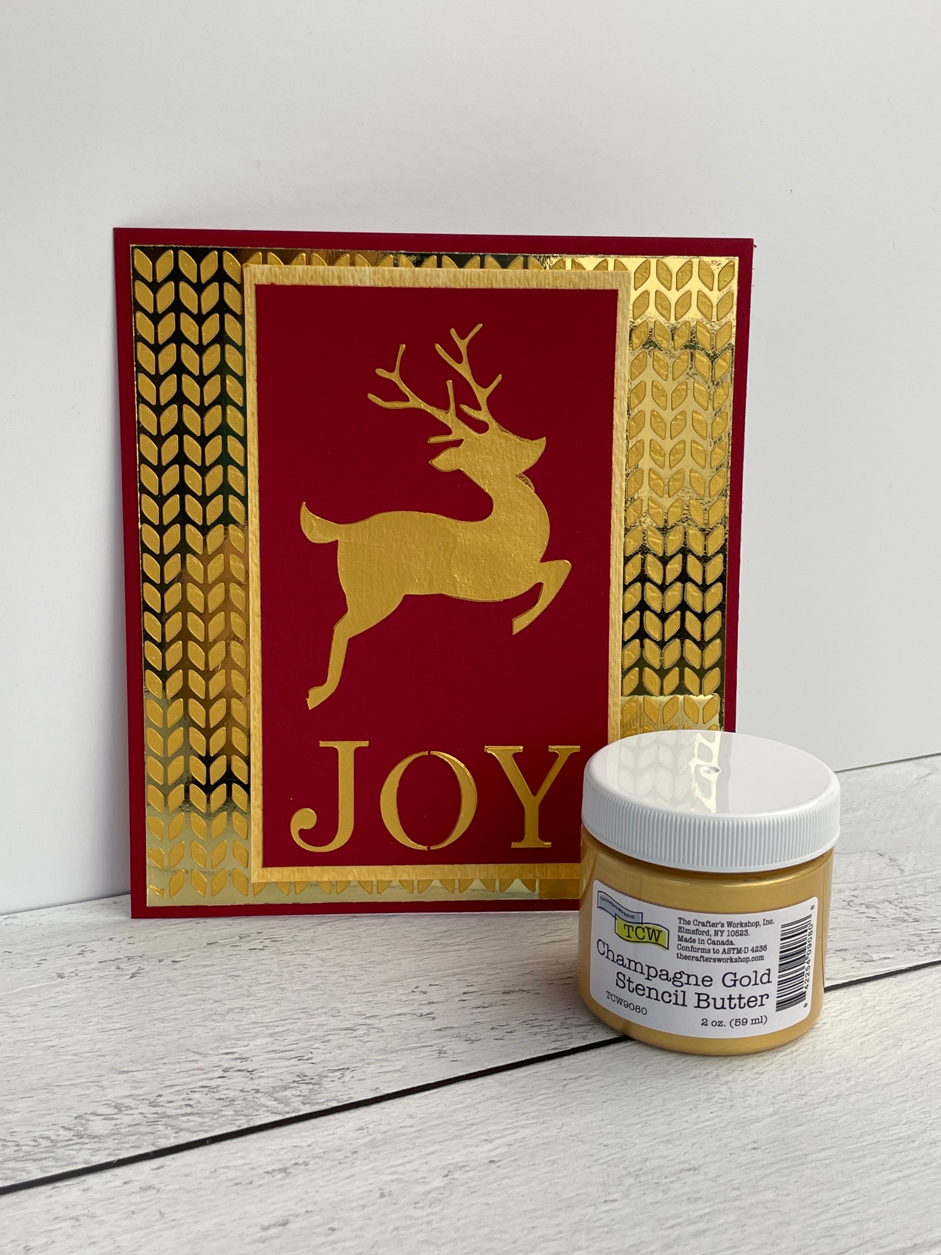 The Crafters Workshop Champagne Gold stencil butter 2 oz gull