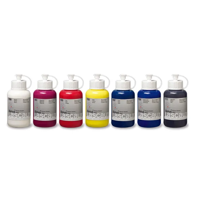 Lascaux Sirius 3705 akvarellmaling 7x30 ml sett