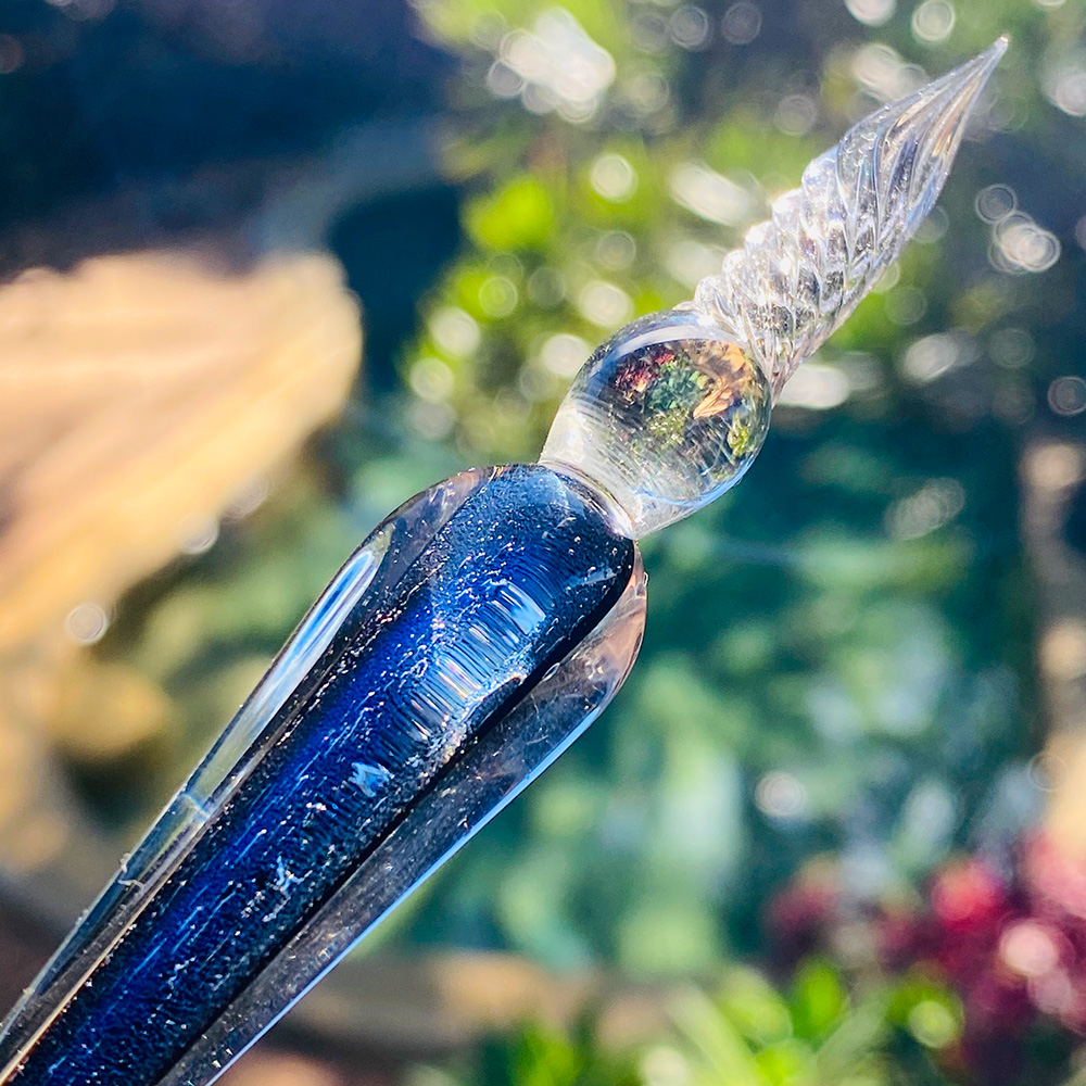 Jane Davenport Mermaid Tail Take-a-Dip glasspenn fin tupp