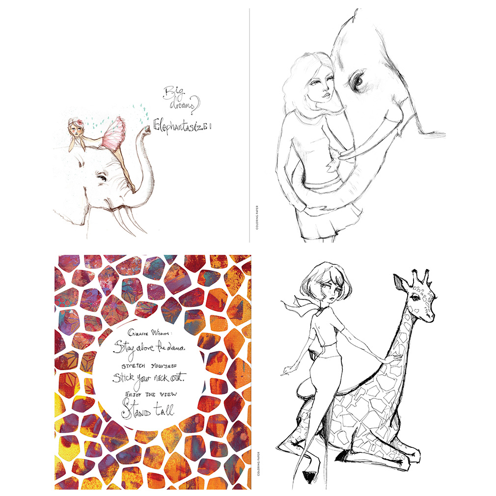 Jane Davenport Whimsical and Wild nettkurs dyremaling
