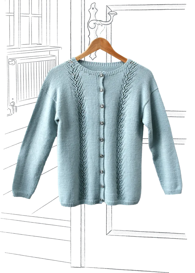 Go Handmade Cardigan Laura strikkeoppskrift XS-XL