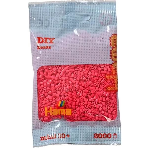 Hama Mini perler fuchsia rosa pose 2000 stk 2,5 mm
