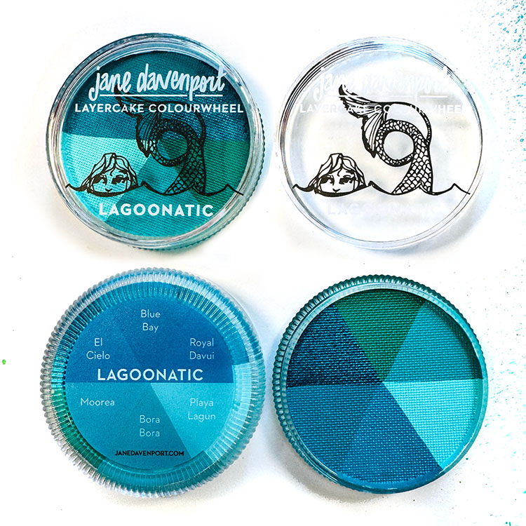Jane Davenport Lagoonatic Layercake akvarell turkis