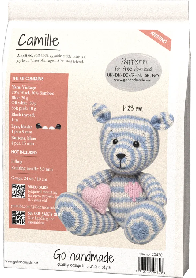 Go Handmade Camille H23 cm heklesett komplett kit