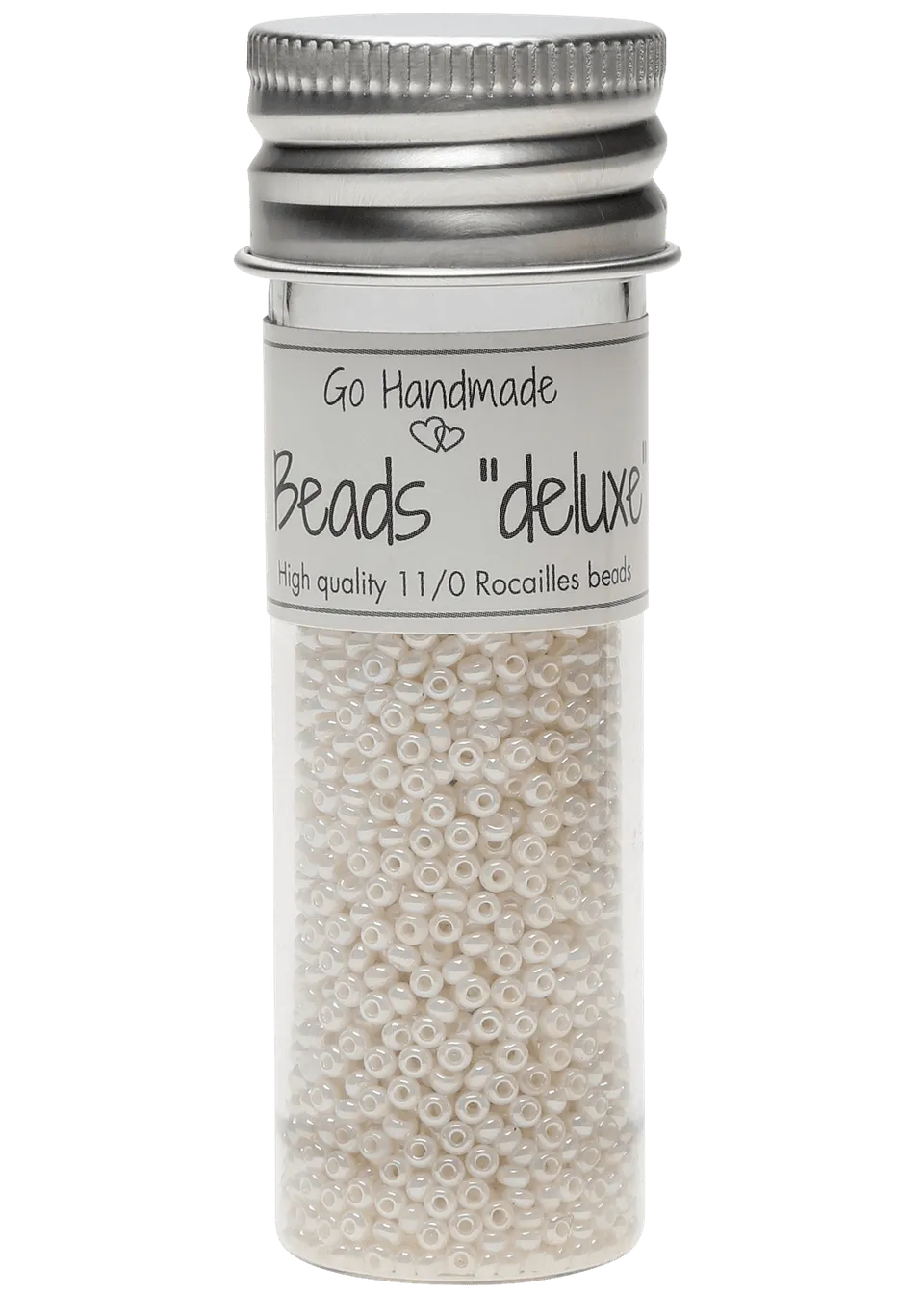 Go Handmade Glass Beads glassperler perlehvit 30 g