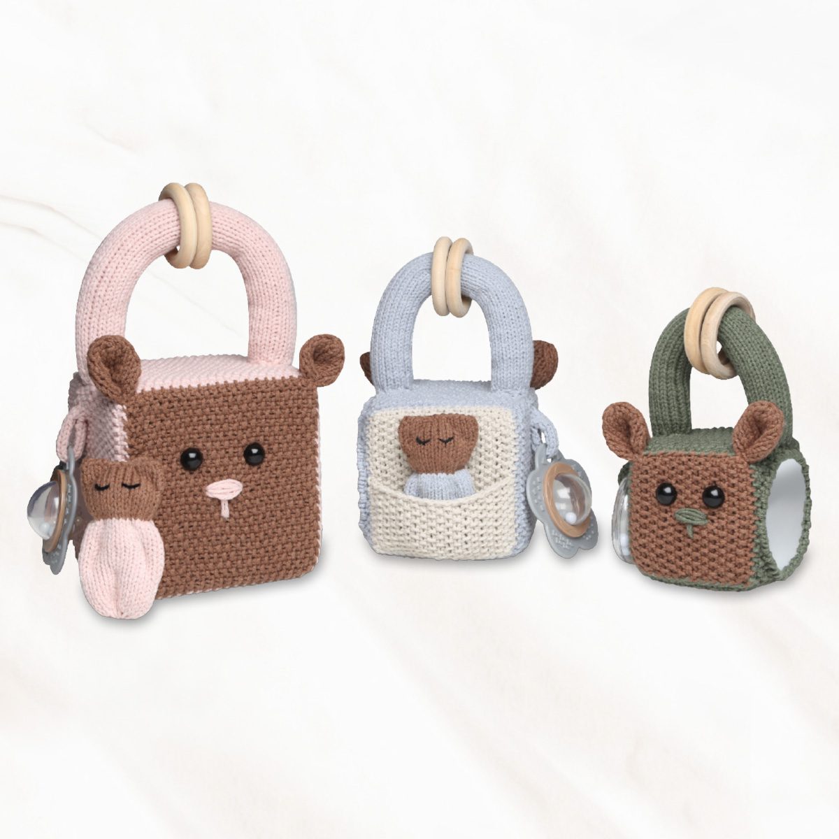 Go Handmade Stabelterninger med dyr hekleoppskrift 8 cm