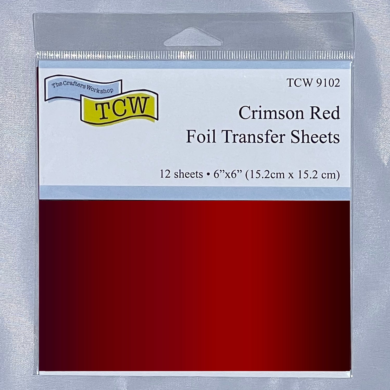 The Crafters Workshop Stencil Butter Crimson strukturpasta 2oz rød
