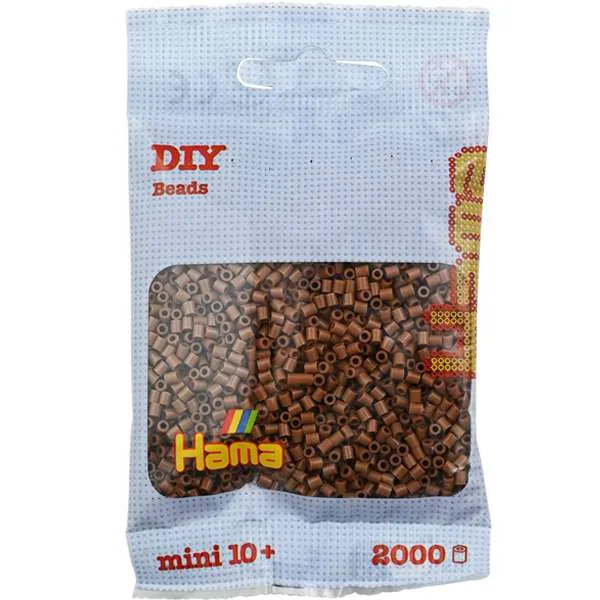 Hama Mini perler brun 2000 stk