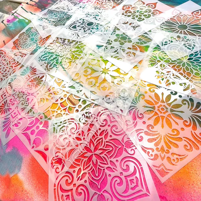 Jane Davenport Mandala Mega Value sjablongsett mandala