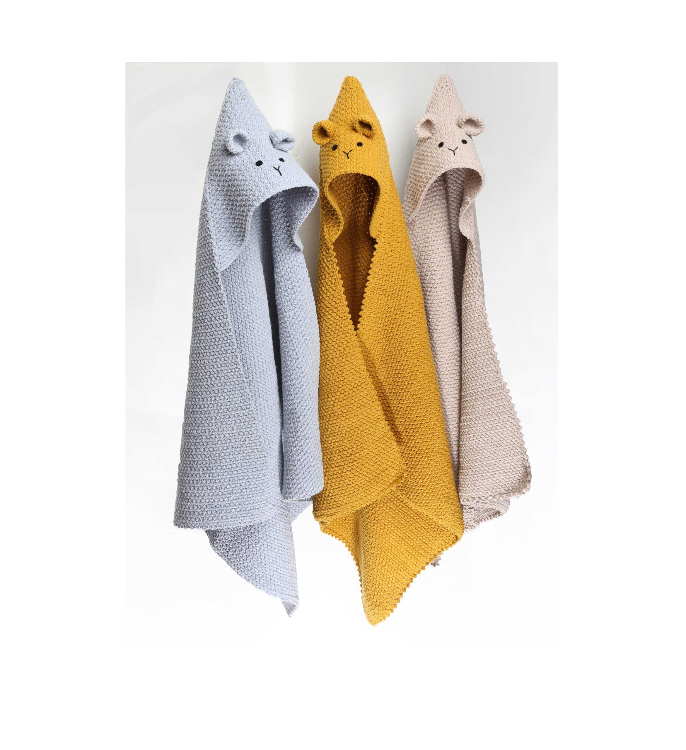 Go Handmade Teddy Couverture hekleoppskrift 72x72 cm teppe