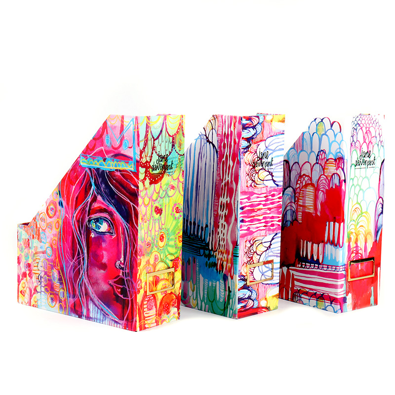 Jane Davenport Art Paper Holders papirholder med journalmotiv