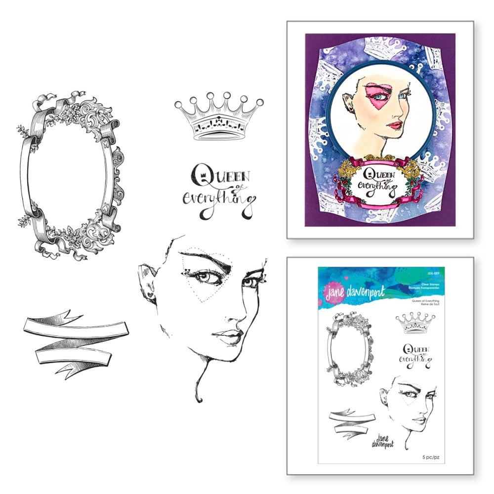 Jane Davenport Queen of Everything stempel tekst