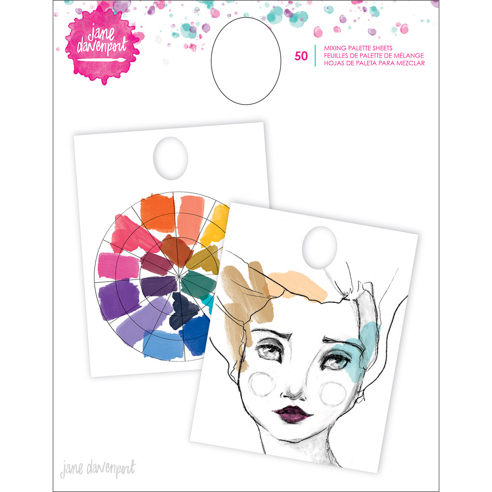 Jane Davenport Prime Time Painting Party Kit malesett med pensler