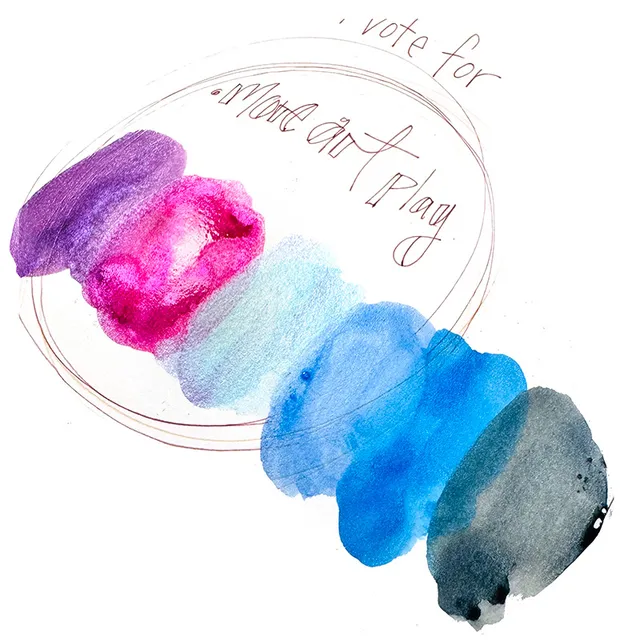 Jane Davenport Cosmos Layercake ColourWheel akvarell palett glitter