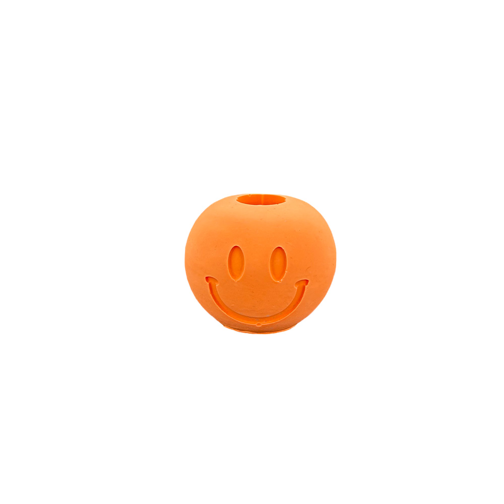 Jesmonite smiley lysestake silikonform 9,5 cm