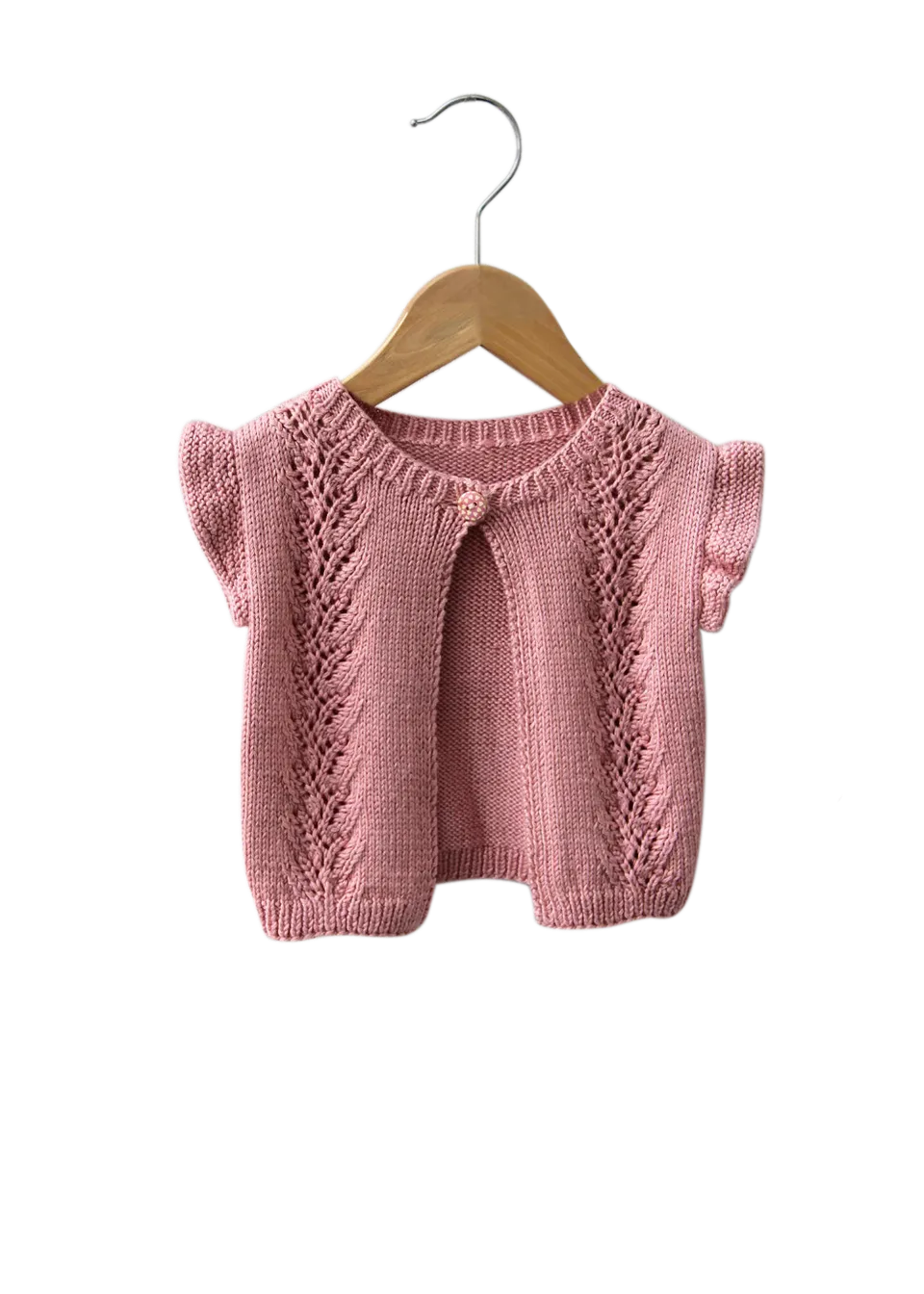 Go Handmade strikkeoppskrift vest blonde 3-6 mnd