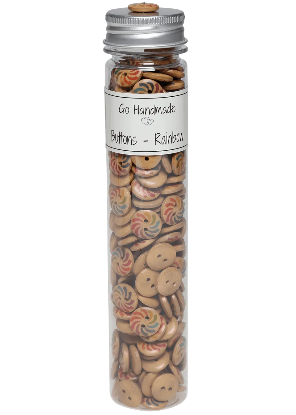 Go Handmade Rainbow knapper 15 mm flaske 220 stk