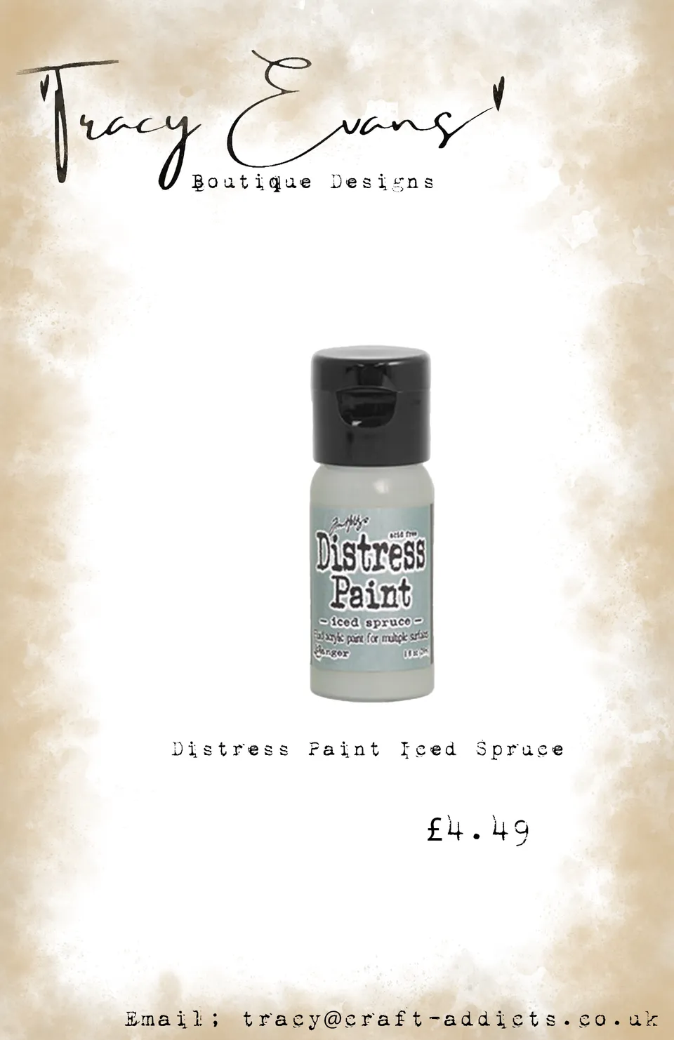 Tracy Evans DI146 Distress Paint Iced Spruce akrylmaling