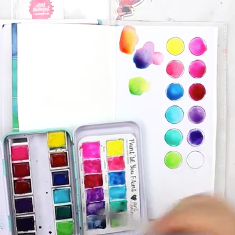 Jane Davenport Travel Swatching Stencil washi-holder