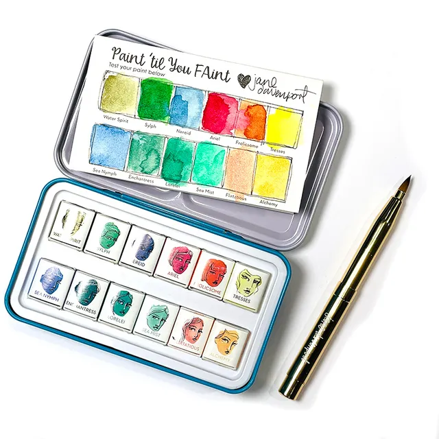 Jane Davenport Glitz Sea Petite Palette akvarell havfarger