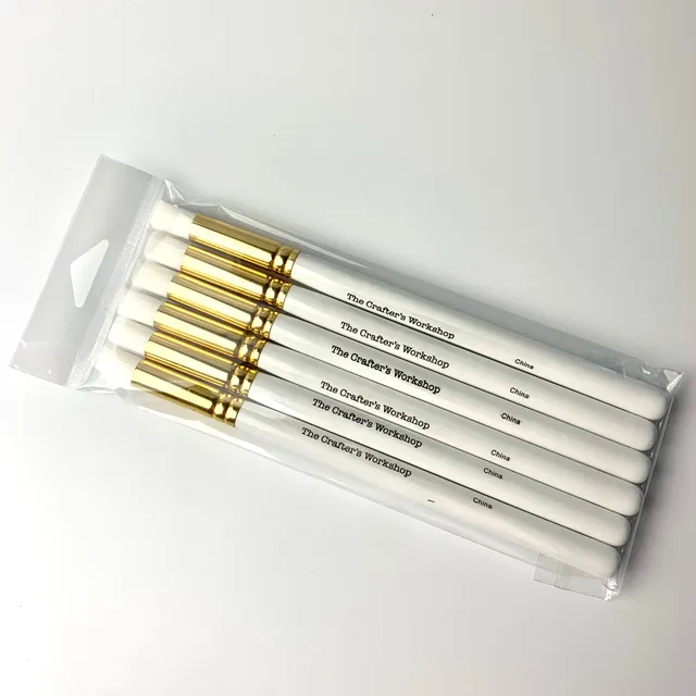 The Crafters Workshop TCW9145 stencilbørste medium 6-pk myk