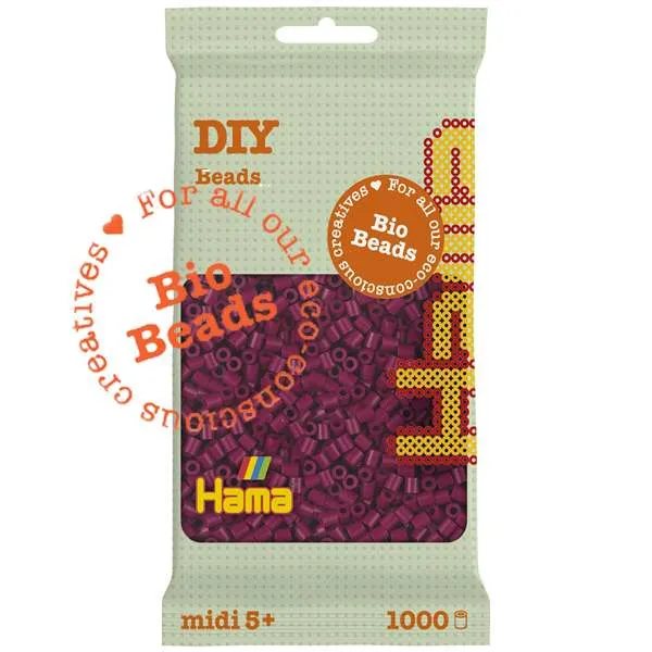 Hama Bio perler plomme 1000 stk 5 mm