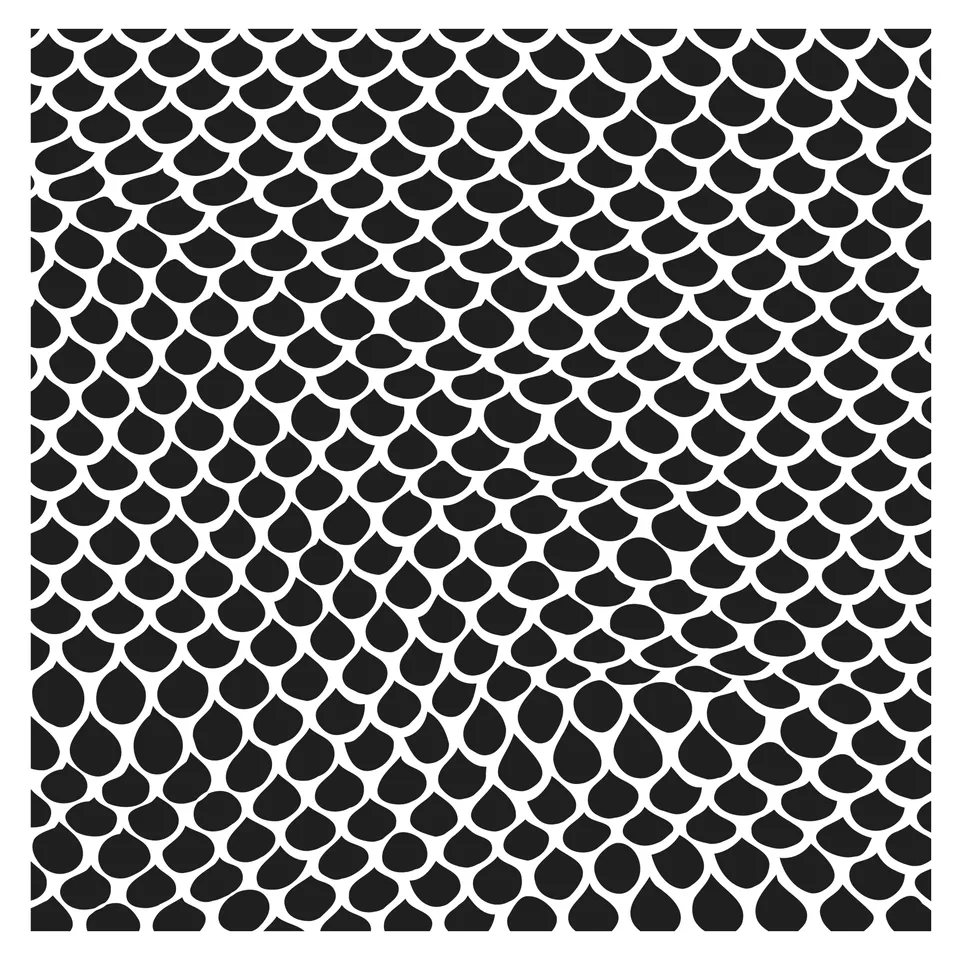 The Crafters Workshop TCW974 sjablong Mermaid Tail 6x6 skjell
