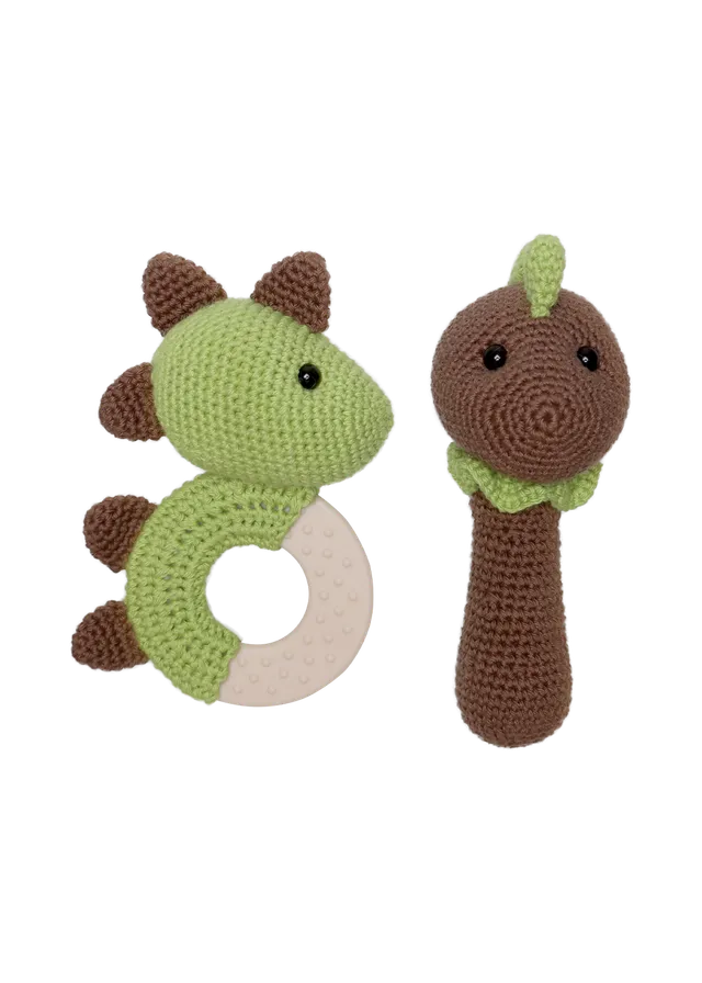 Go Handmade Sensory Dino heklesett 2 deler