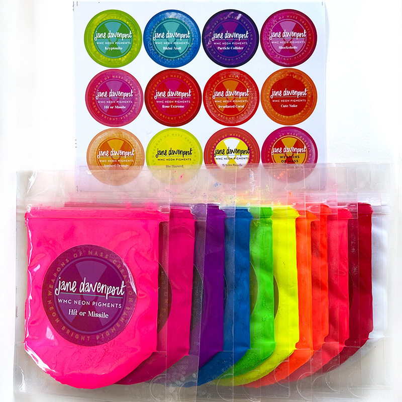 Jane Davenport Neon Pigments pigmentpulver selvlysende