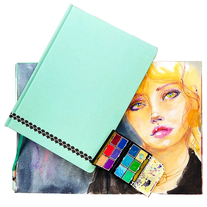 Jane Davenport AquaCulture Drawing Room art journal mixed media