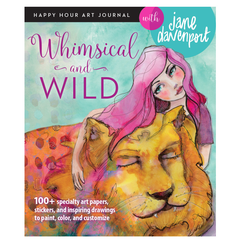 Jane Davenport Whimsical and Wild malesett med bok