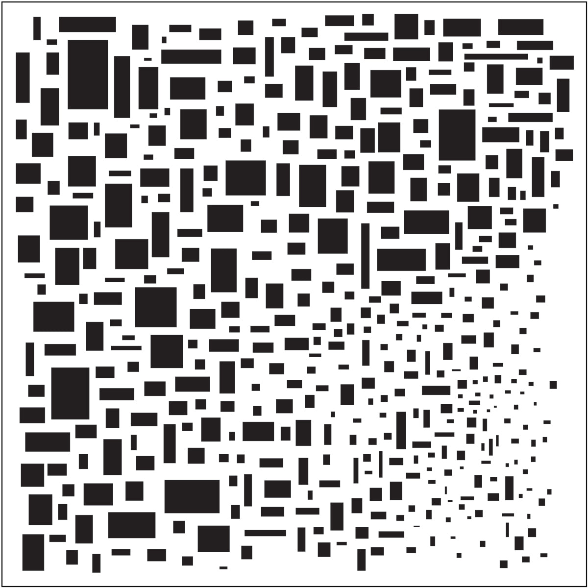 TCW TCW248 Cubist sjablong 6x6 geometrisk