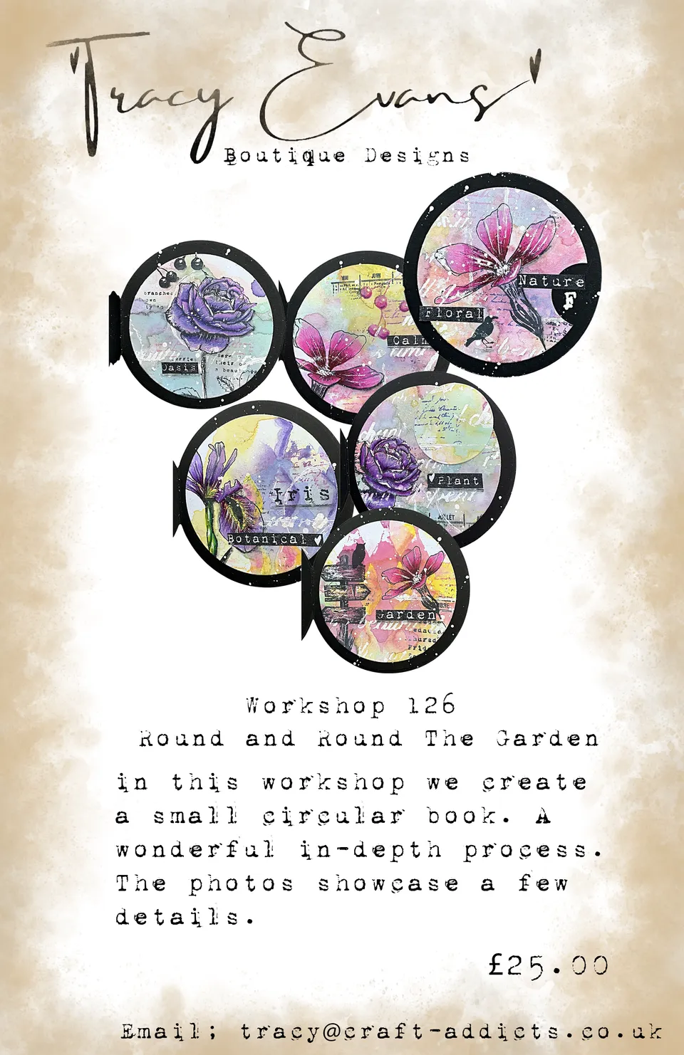 Tracy Evans Design Workshop 126 Round Garden kurs