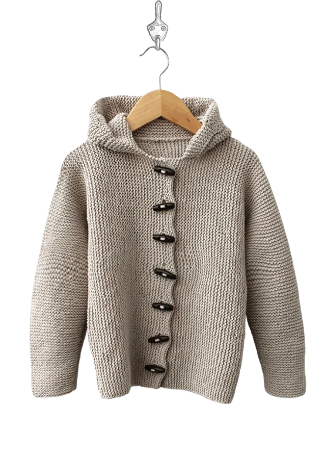 Go Handmade Gilet à capuche strikkeoppskrift XS–XXXL hettevest