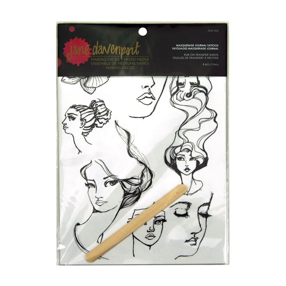 Jane Davenport Masquerade Journal Tattoos rub-on ark